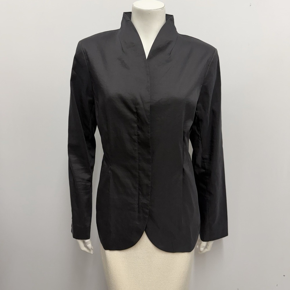Eileen Fisher Evening Peplum Jacket Black NWT $338.00 Size Medium M
